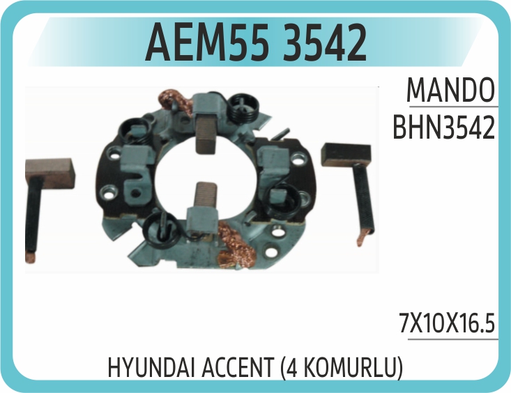 AEM55 3542 KOMUR YUVASI BHN3542 HYUNDAI ACCENT (4 KOMURLU) 7X